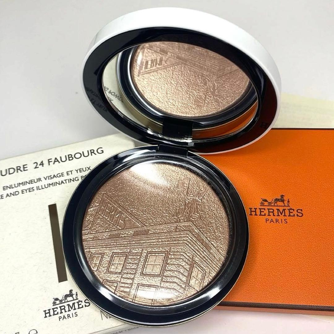 新品 HERMES エルメス プードル 24 フォーブル 02 フェイスパウダー