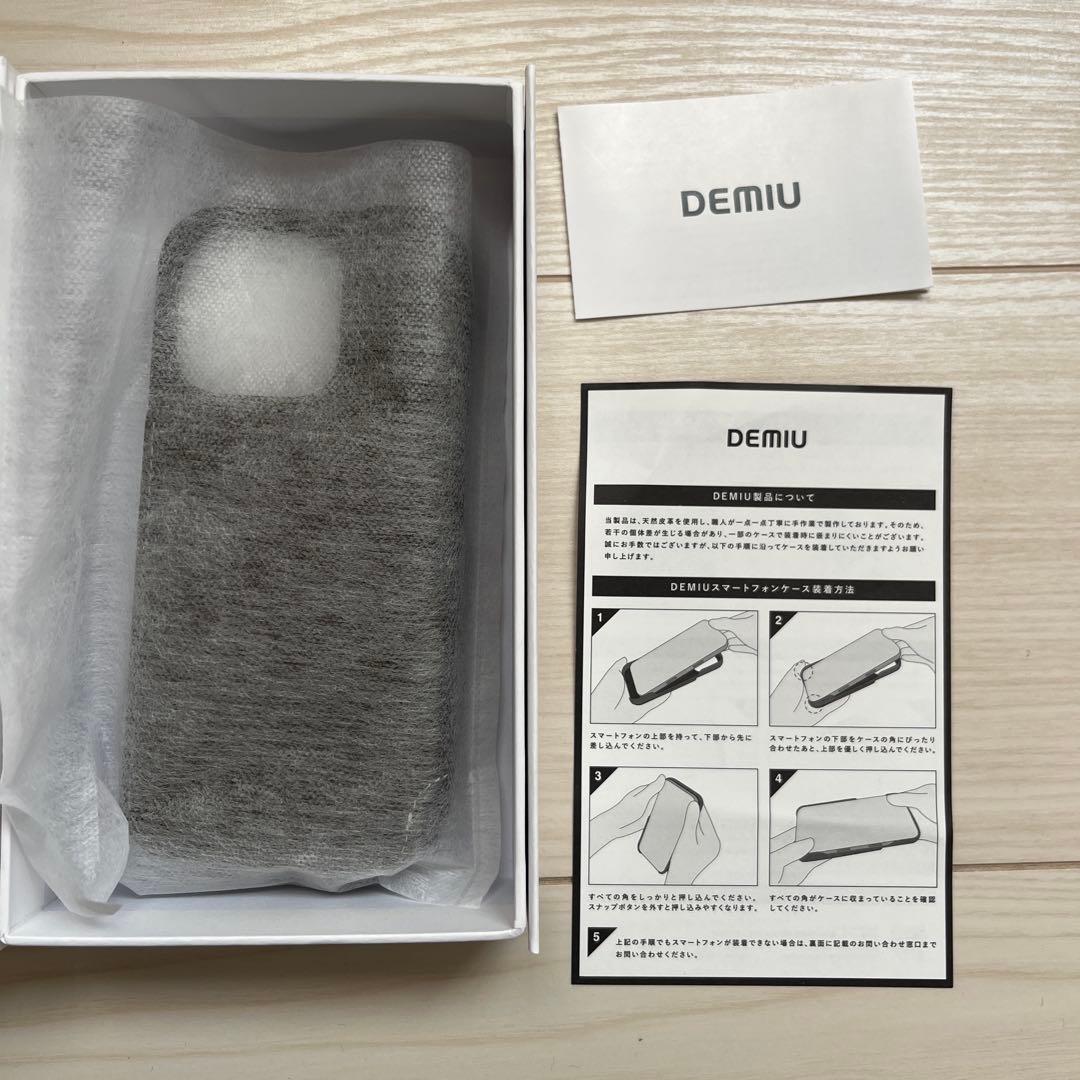 新品未使用☆ DEMIU POCHE FLAT iPhone16Pro エトープ