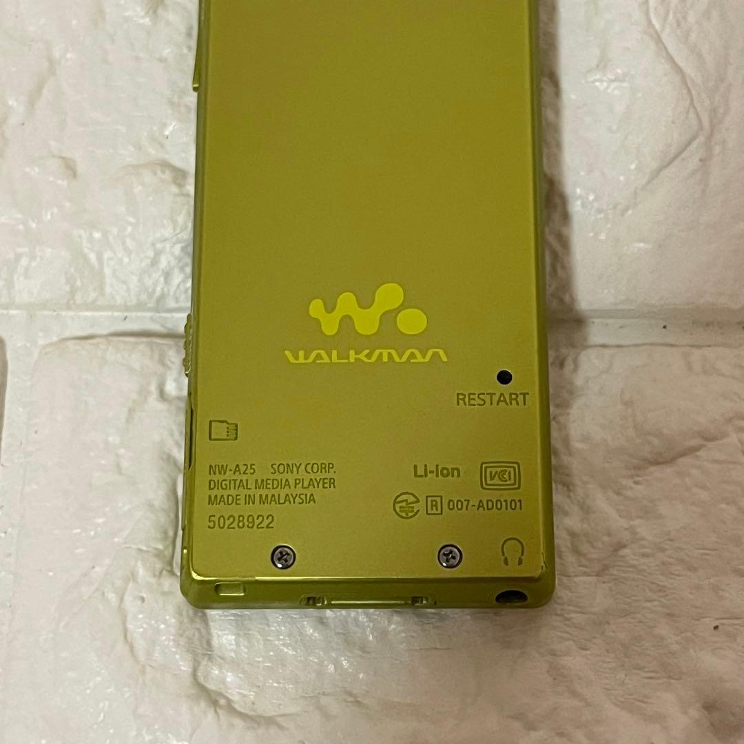 SONY ウォークマン NW-A25 ライムイエロー　ソニー　WALKMAN