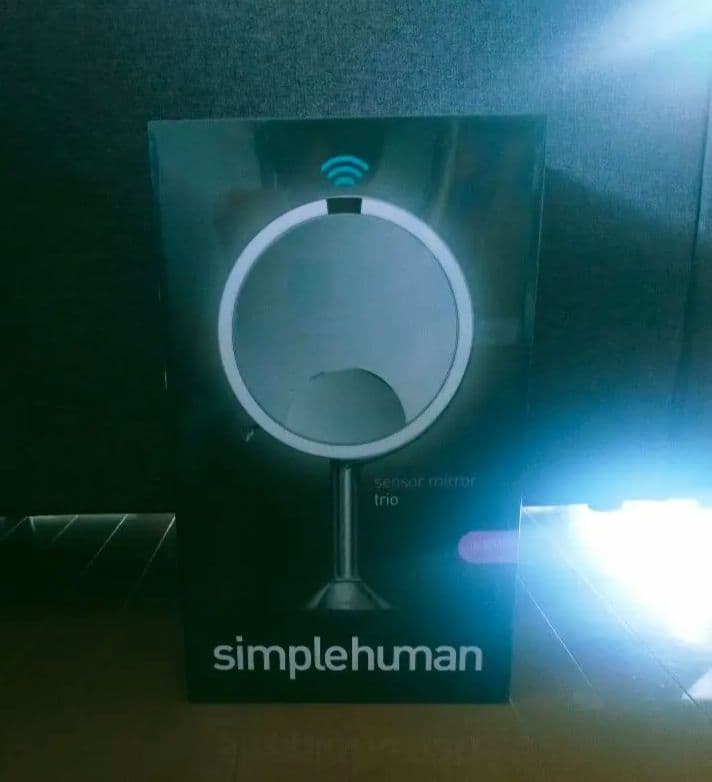 【新品未開封】simplehuman　センサーメイクアップミラートリオ シルバー
