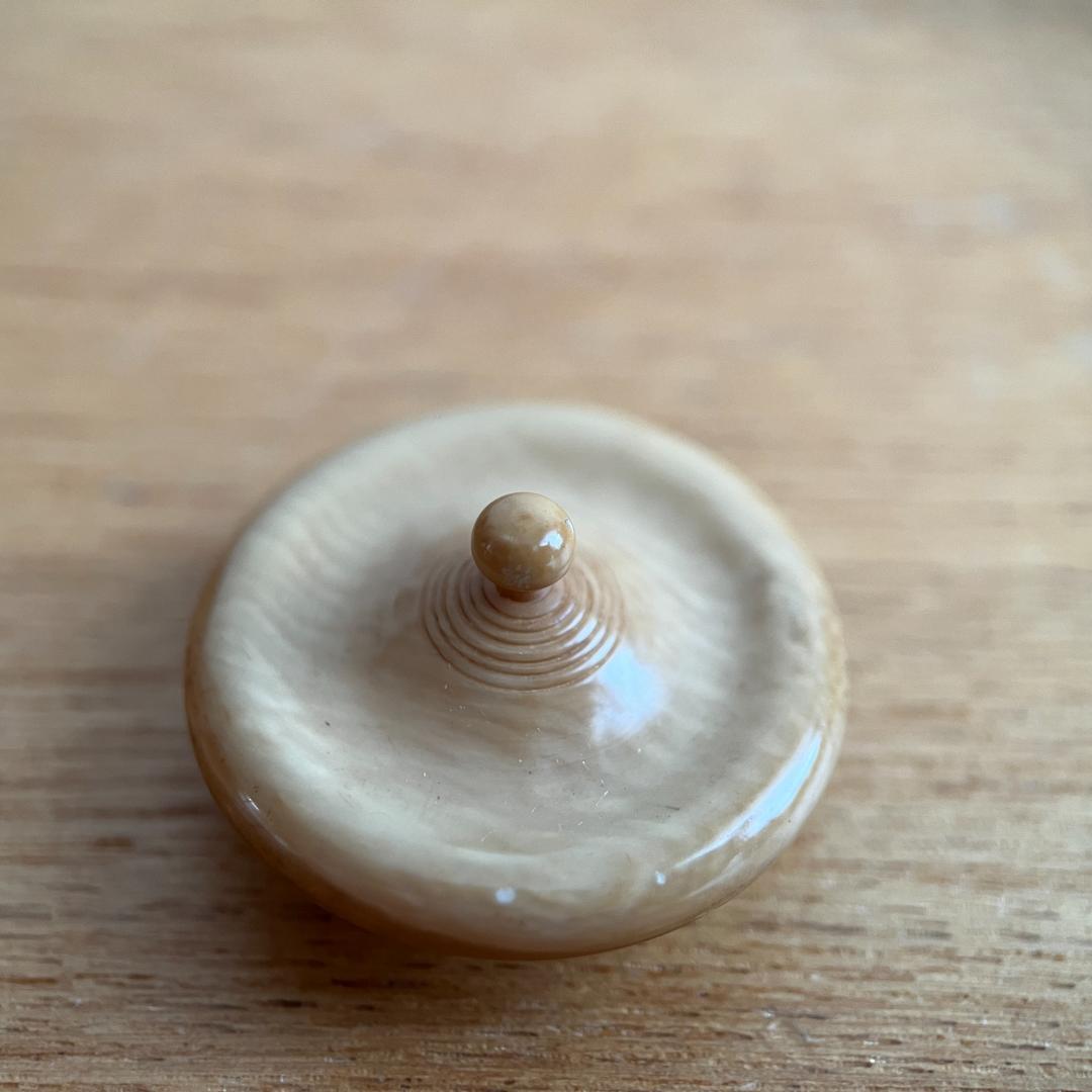 唐物文琳 霽月宮殿 茶入 茶道具 小壺 高5.6cm φ6.2cm