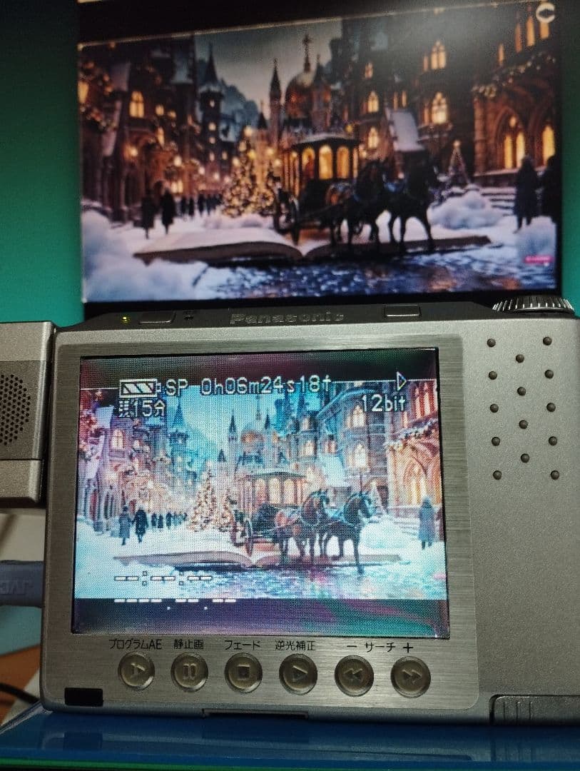 パナソニック ミニdv ビデオカメラ NV-DE3　動作確認済　液晶フィルム新品