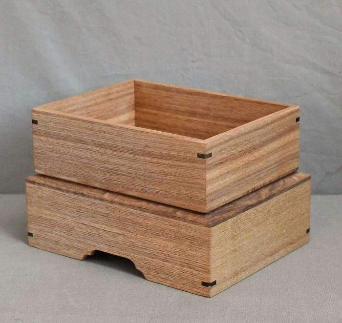 タモ玉杢のハガキ、小物入れ新品