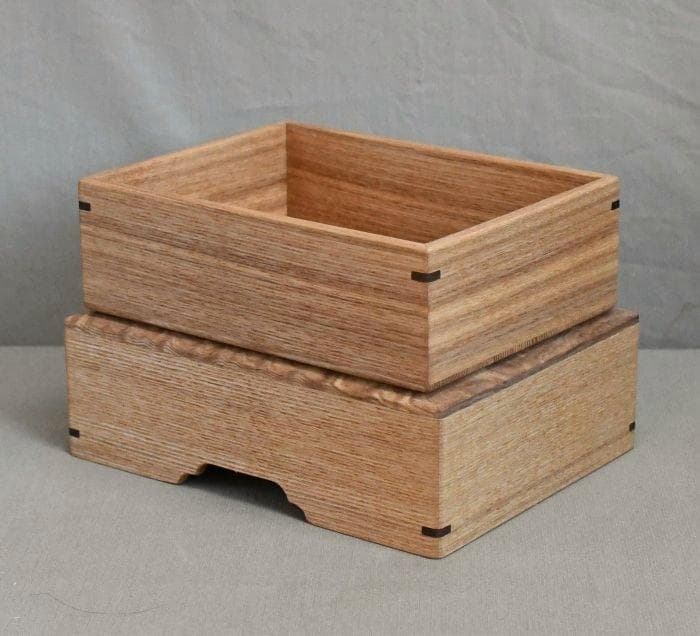 タモ玉杢のハガキ、小物入れ新品
