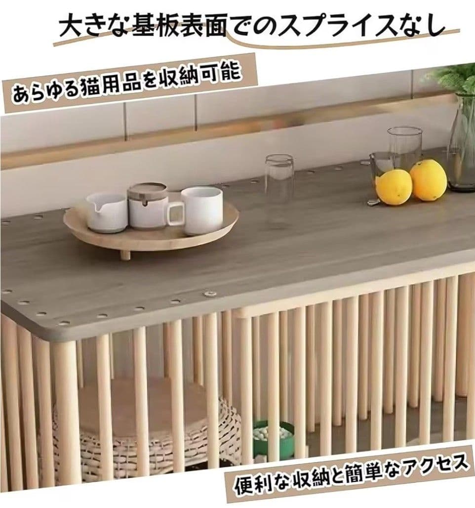 猫ケージ キャットケージ 2段 キャットハウス キャスター付き 組立簡単