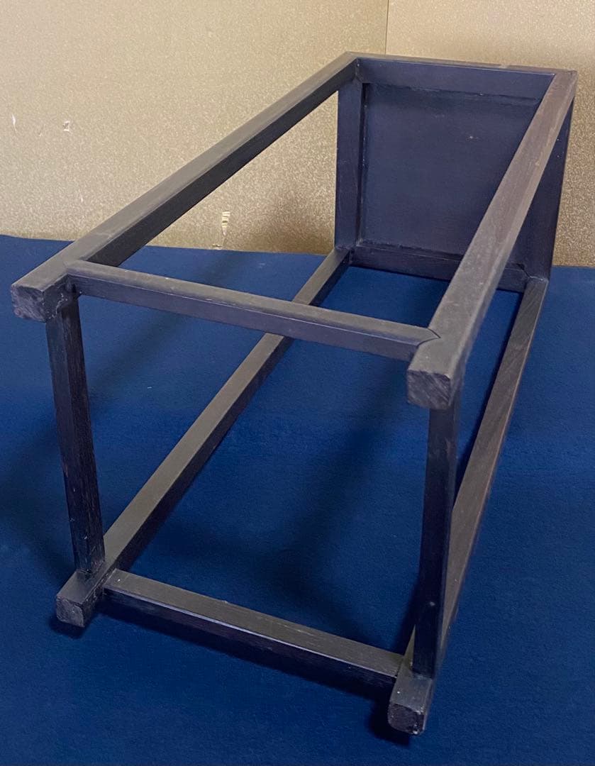 《レ》唐木 飾り台 香炉台 高台 盆栽台　1f