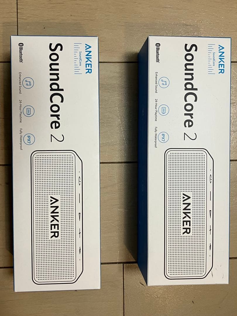 ANKER Soundcore2 ワイヤレススピーカー 紺/黒 2個ステレオ対応