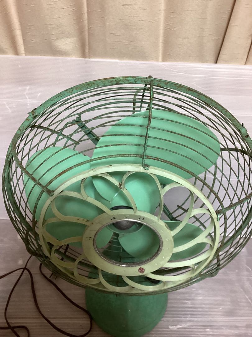 昭和レトロ HITACHI ミントグリーン 扇風機 レトロ扇風機