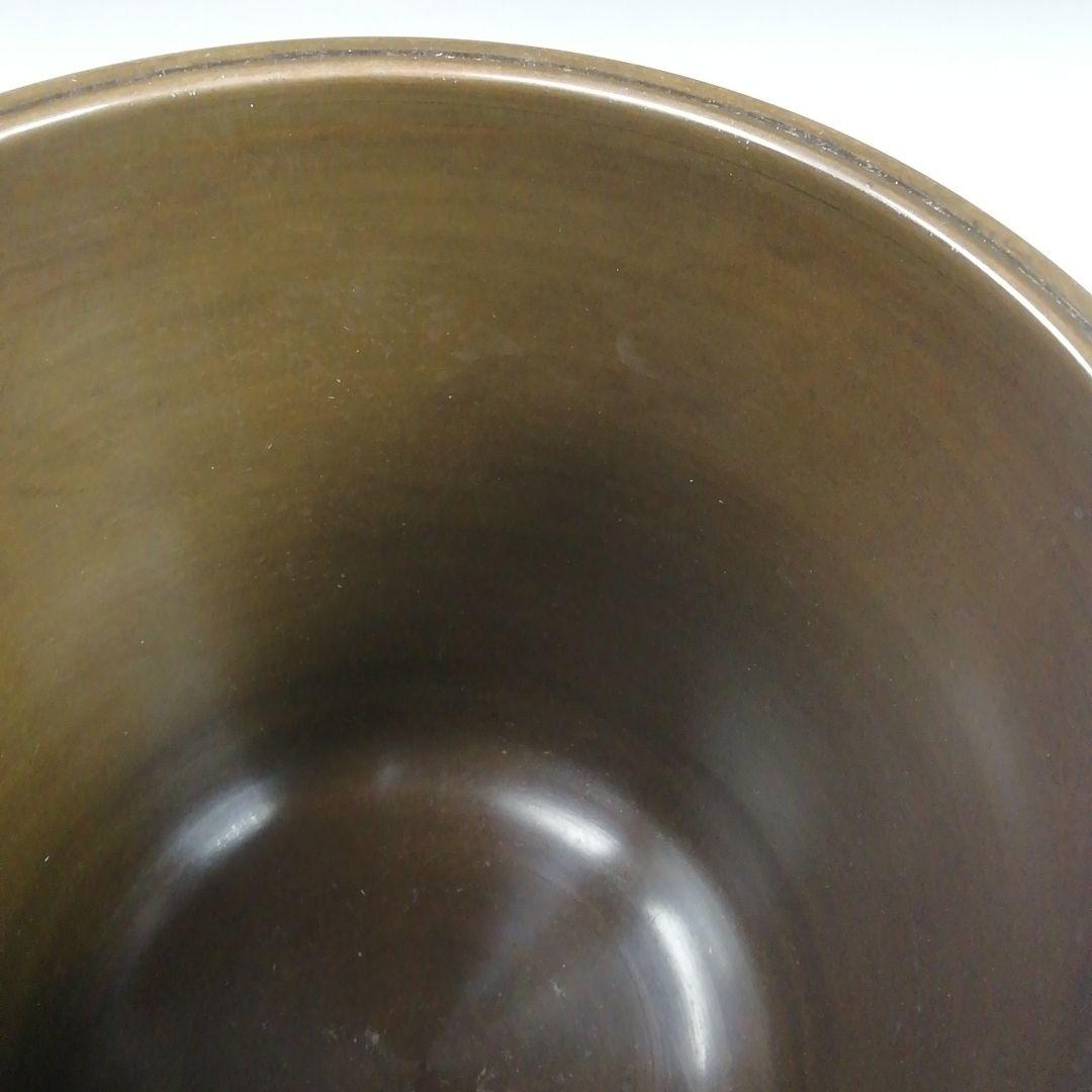 Ｗ４１３　建水　『砂張　建水』『八島望舟 造』　共箱　茶道具