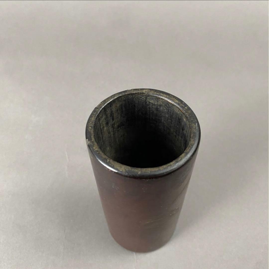 清~民国 黒漆金彩山水紋筆筒 文房用具 古董 筆入れ 美術品 蒔絵