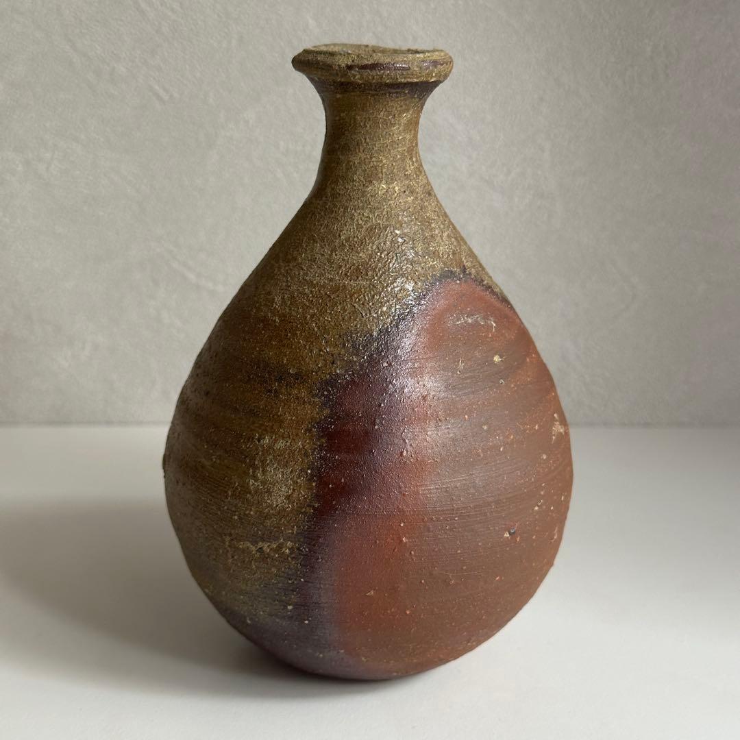 藤原建 備前焼 酒器 徳利 共箱