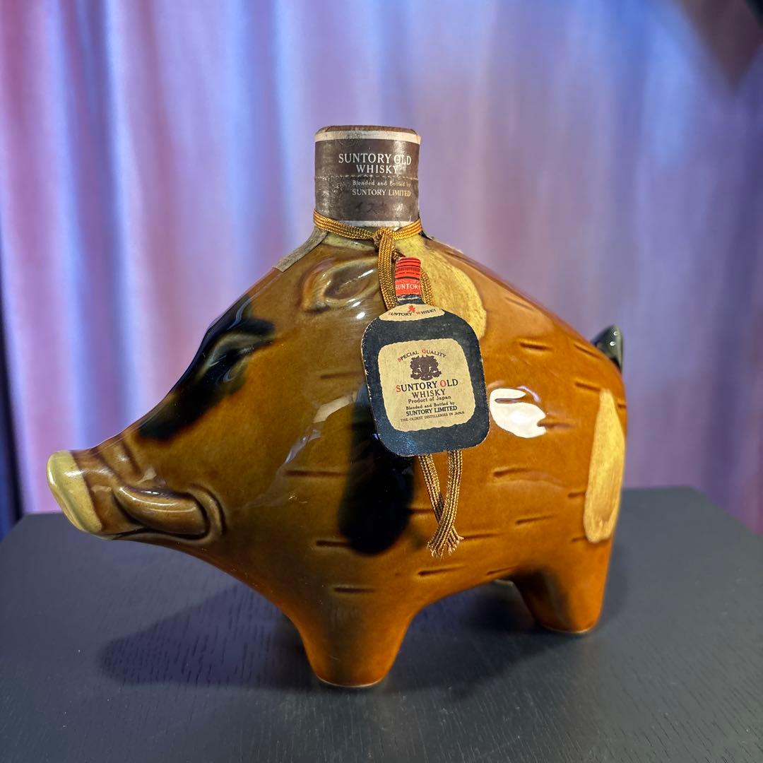 希少 未開栓 サントリーオールドウイスキー 豚型ボトル 750ml