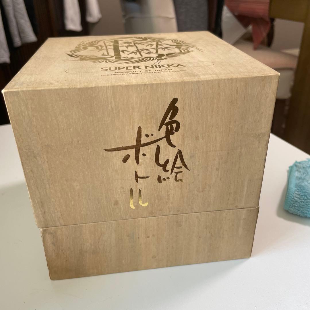 3-40年前限定物　【未開栓】ニッカ 陶器　有田焼 色絵ボトル ウイスキー 特級