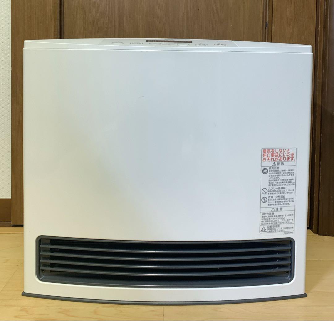 【美品】ノーリツ　都市ガスファンヒーター　GFH-4003SーW5 ホース付き