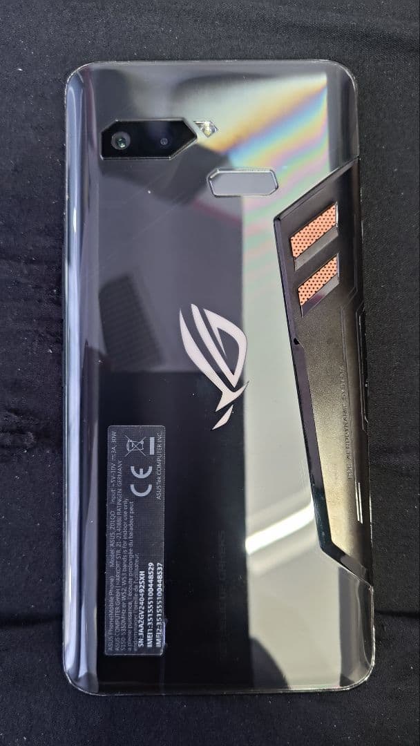 ASUS ROG Phone 512GB 本体 ハードカバー(クリア)付き