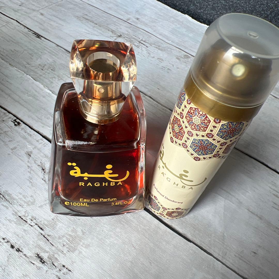 新品中東 アラビアンドバイ香水貿易100ml 男女通用 ボディスプレー2点セット