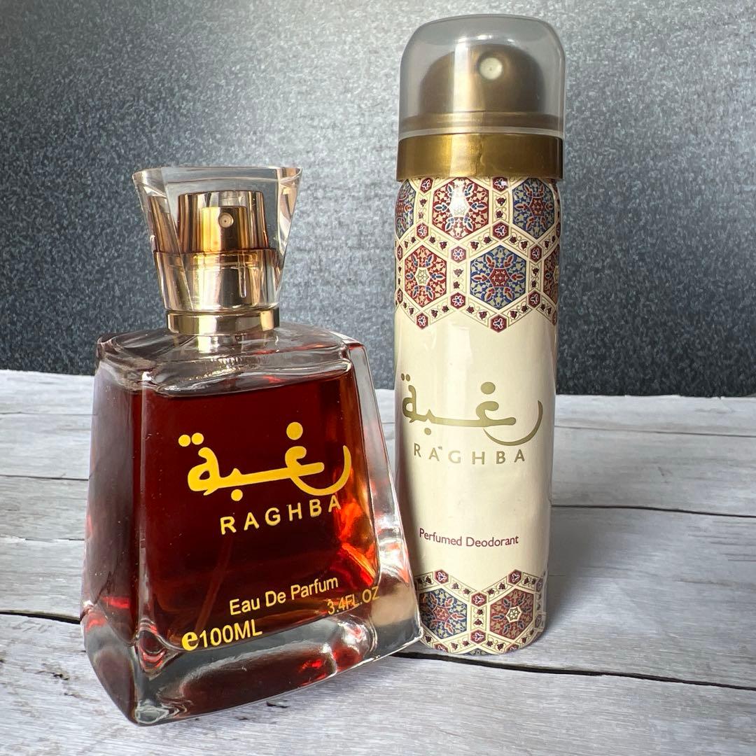 新品中東 アラビアンドバイ香水貿易100ml 男女通用 ボディスプレー2点セット
