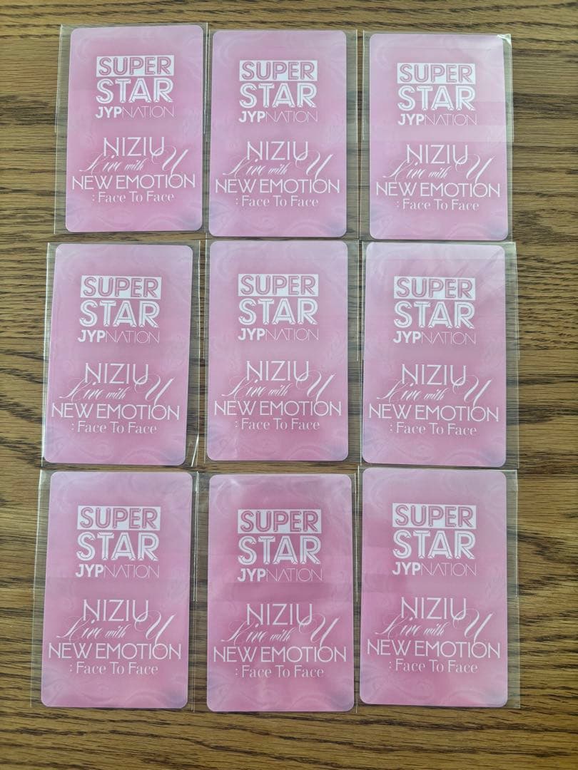 【新品未開封】NiziU シュスジェ SSJYP フェトフェトレカ コンプ