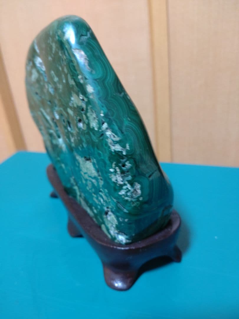 お値下げ中/希少/天然石/孔雀石 マラカイト 約1119g原石鑑賞用