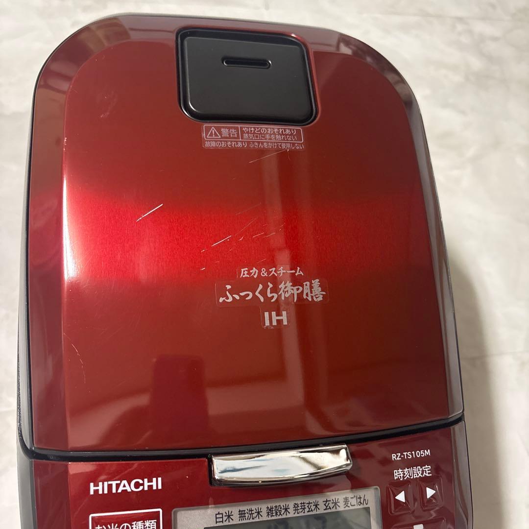 HITACHI IHジャー炊飯器 RZ-TS105M色:ルピ-レッド2023年製