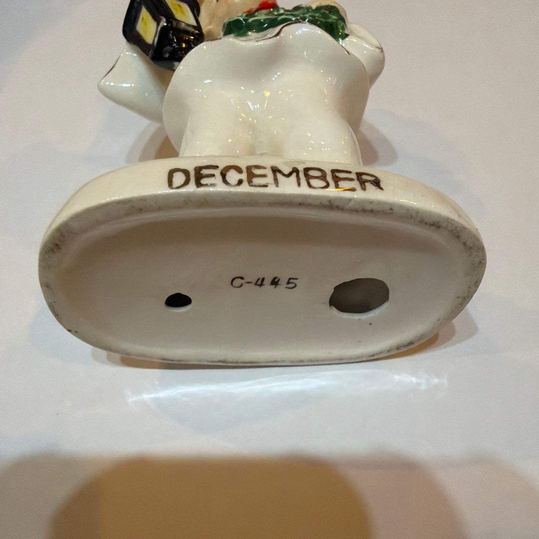 Kelvin ケルビン　陶器　天使　クリスマス　輸入　アメリカ　December