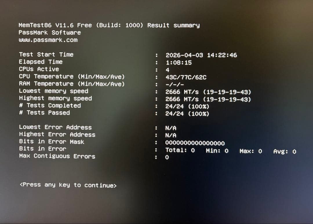 ★富士通★SKHYNIX DDR4 2666 ECC 8GBx2枚（合計16GB