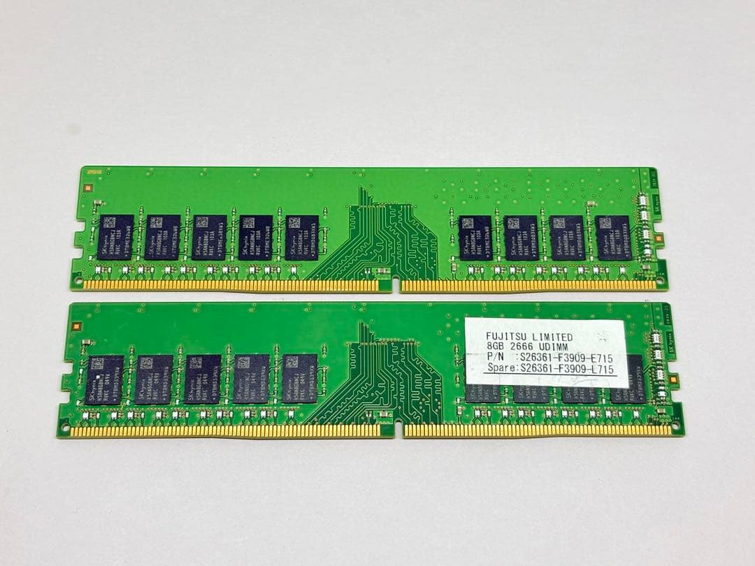 ★富士通★SKHYNIX DDR4 2666 ECC 8GBx2枚（合計16GB