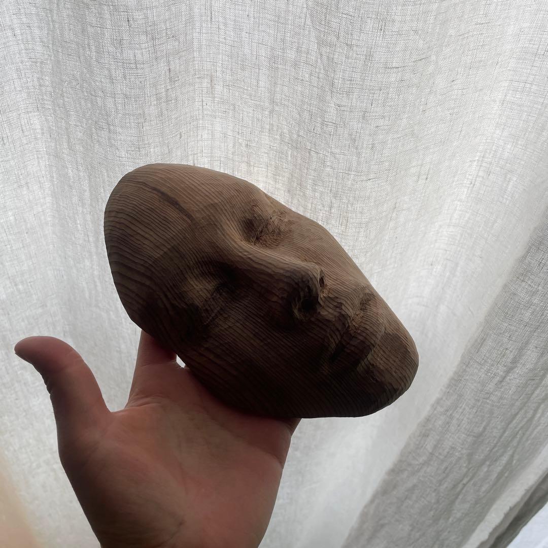 杉　お面　無垢材