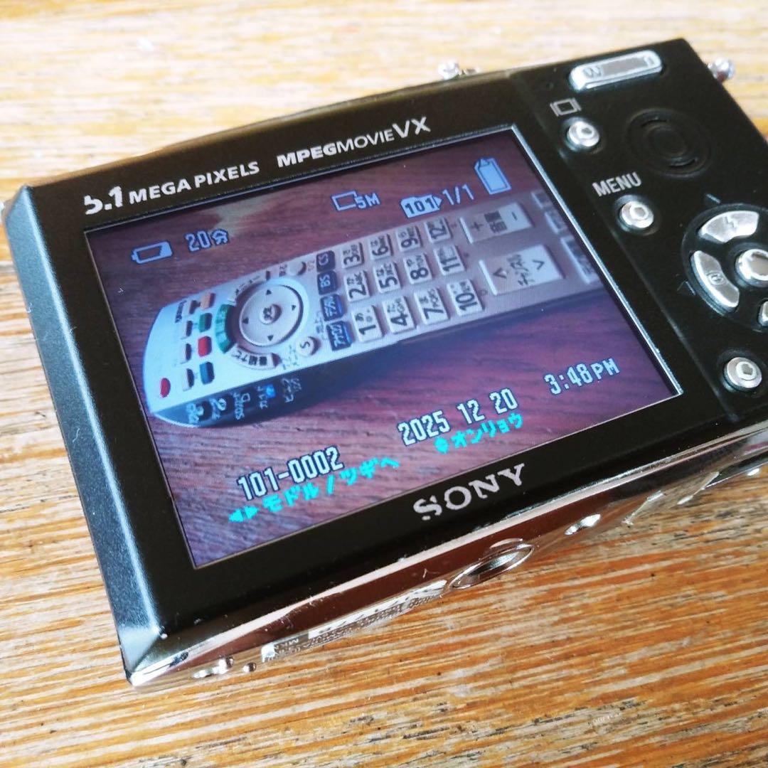【動作確認済】SONY ソニー サイバーショット DSC-T5　黒　デジカメ