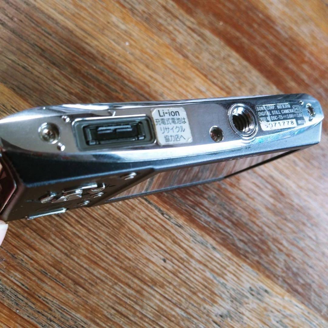【動作確認済】SONY ソニー サイバーショット DSC-T5　黒　デジカメ