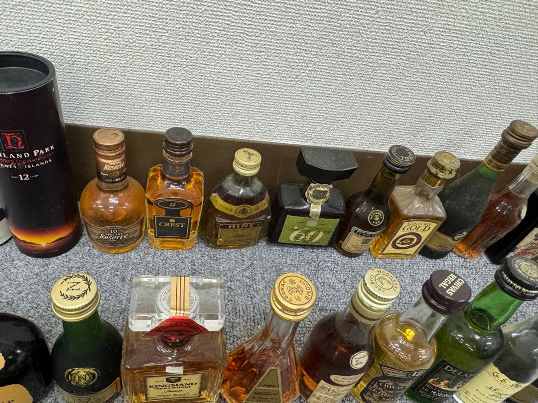 未開封　お酒　洋酒　ブランデー　ウイスキー　ミニボトル　63本