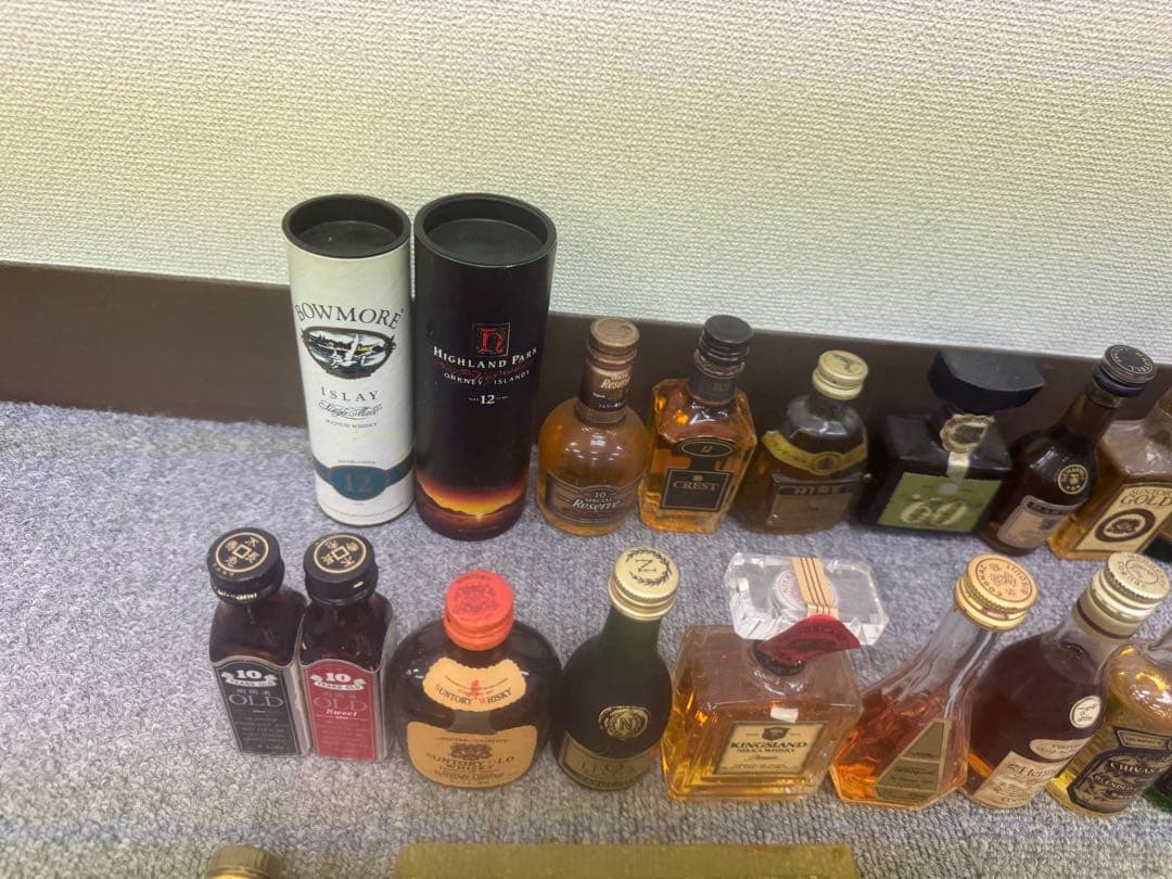 未開封　お酒　洋酒　ブランデー　ウイスキー　ミニボトル　63本