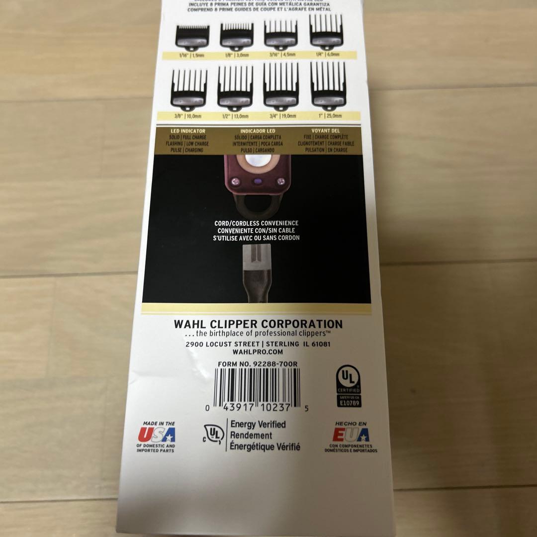未使用品WAHL cordless LEGEND バリカン充電スタンド付き