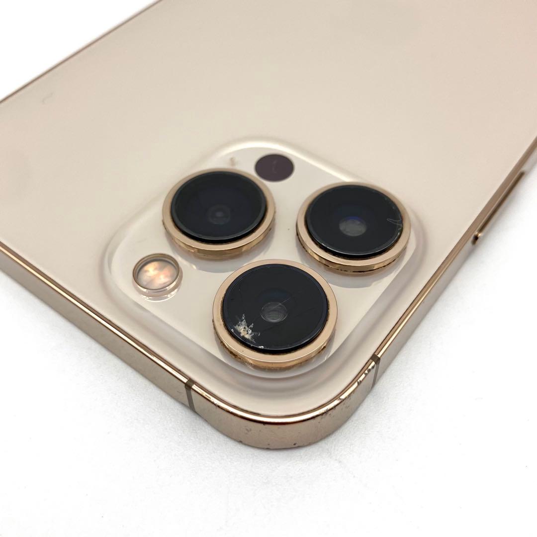 iPhone 13 Pro Max ゴールド 256GB SIMフリー 画面割れ