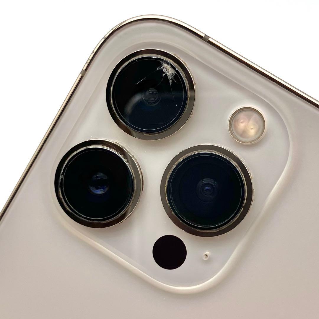 iPhone 13 Pro Max ゴールド 256GB SIMフリー 画面割れ