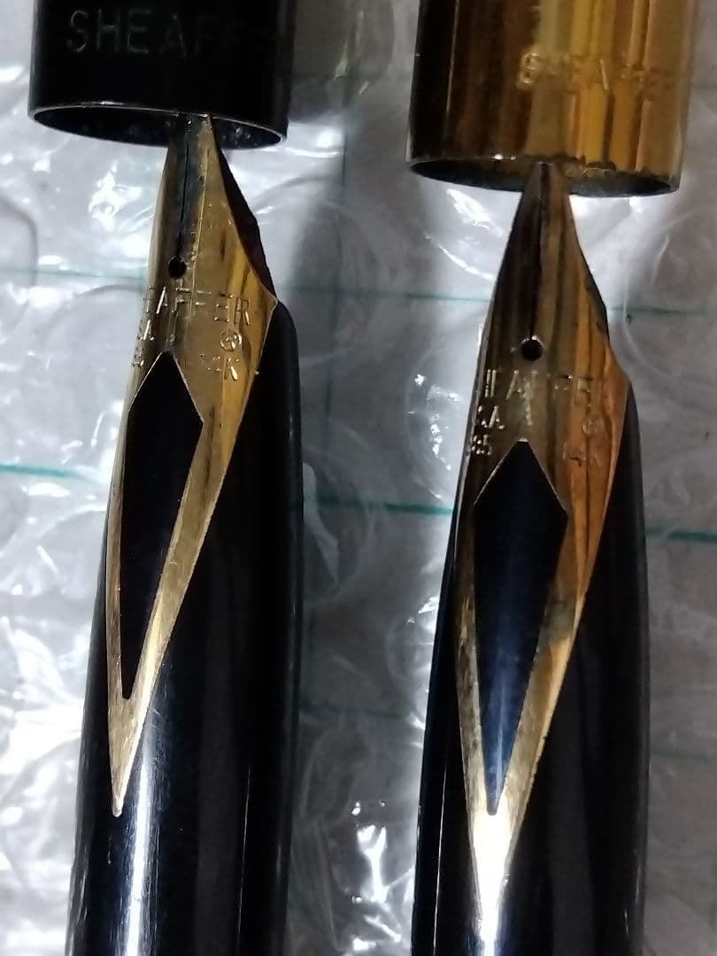 【14K x ２本】SHEAFFER 万年筆、シェーファー、両方ずっしり系