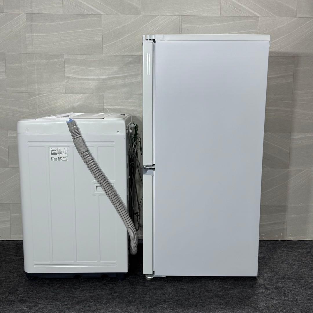 生活家電 2点セット 冷蔵庫 洗濯機 2022年 国内メーカー 白 d5652