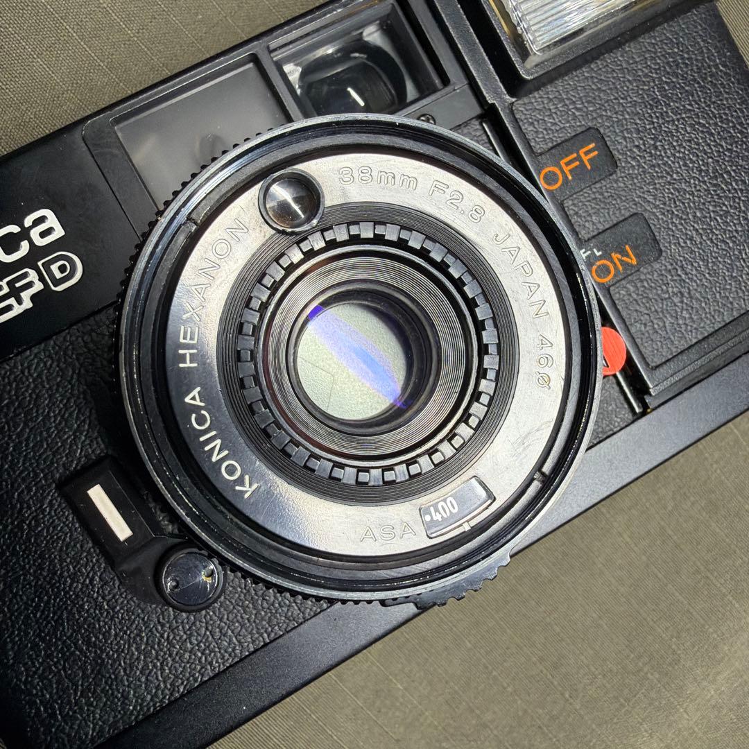 【超美品完動品】konica c35 ef d フィルムカメラ　電池付き