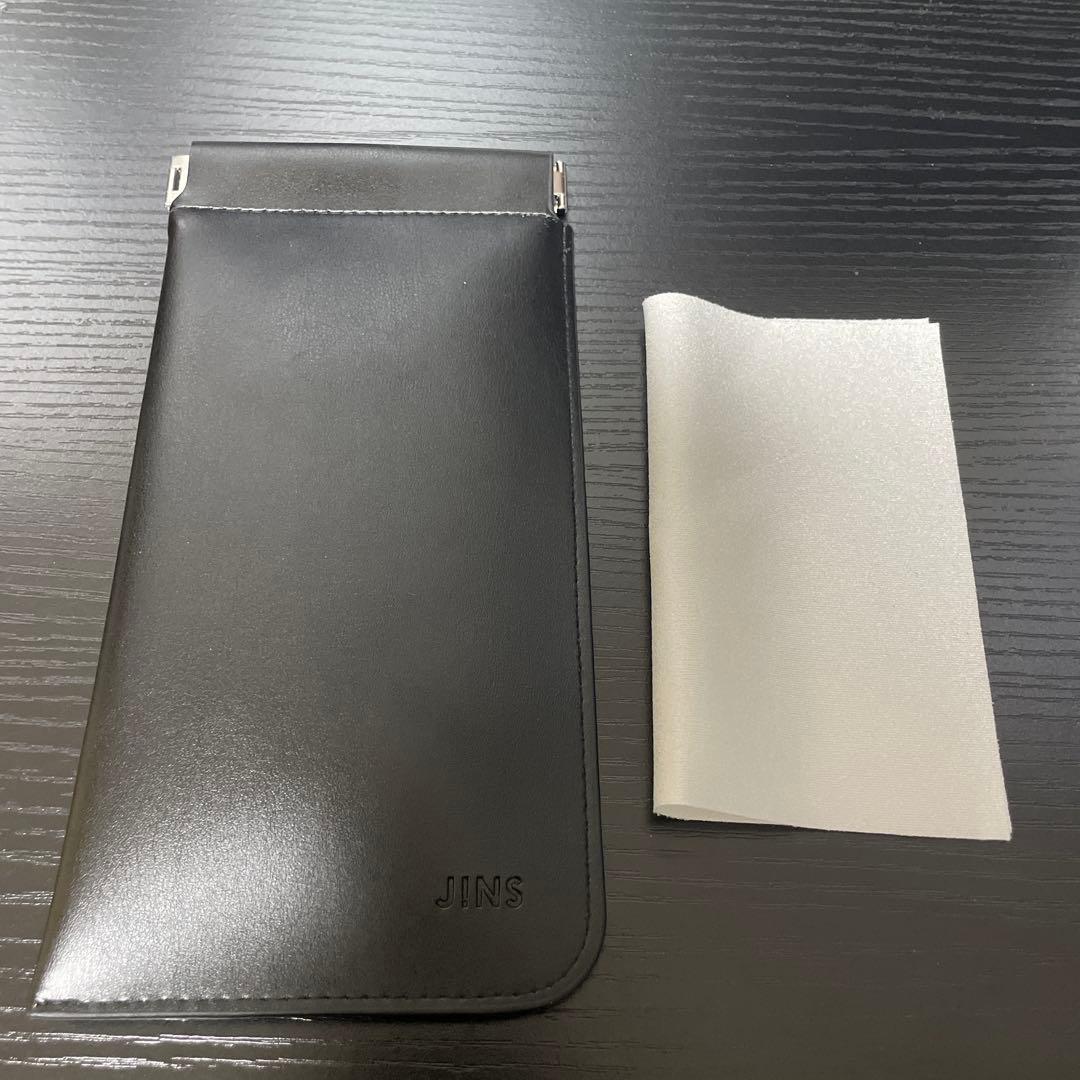 JINS 目が小さくならないメガネ 型番 URF-25S-305　ケース付き