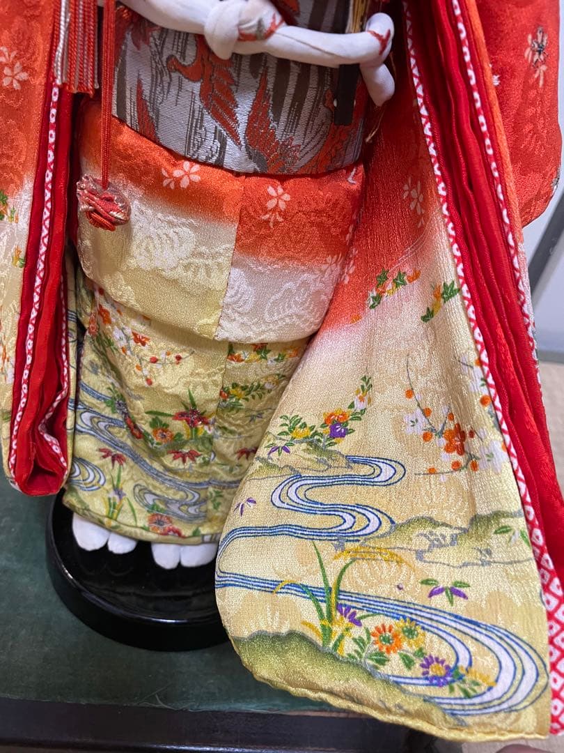 大幅値下げ！！市松人形　日本人形　アンティーク和人形　縮緬