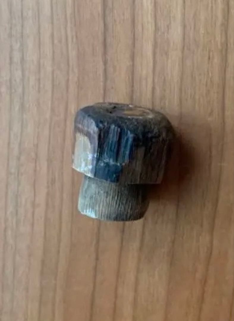 希少　江戸千家　川上不白　花押入　蓋付き茶杓入れ　残欠　年代物　時代物