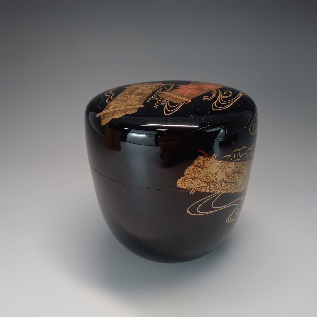 輪島塗　棗　花筏