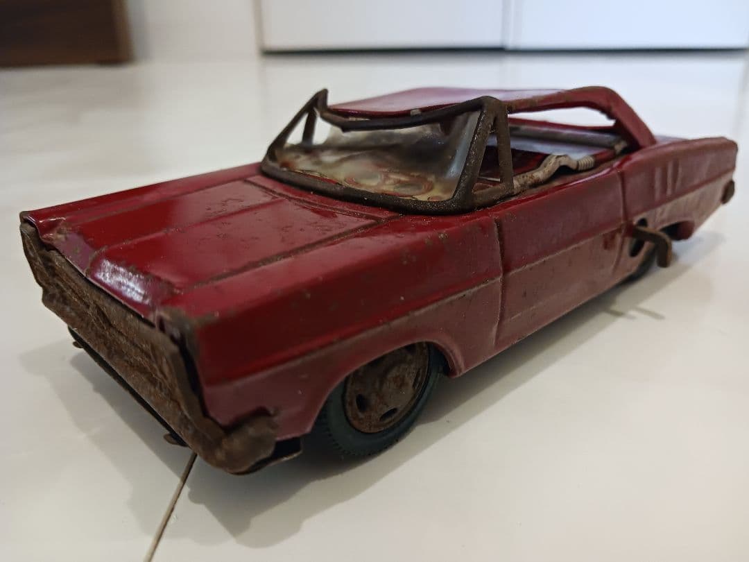【年代物】Ford ブリキカー　1950～1965　タイヤ動く　ブリキ　車