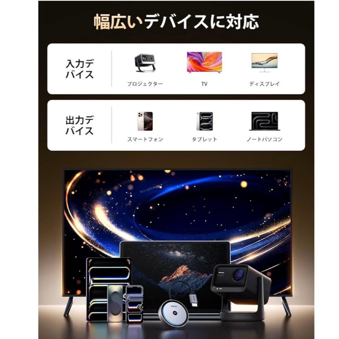 llanoワイヤレス HDMI 無線受信機 4K@30Hz ミラー 拡張モード