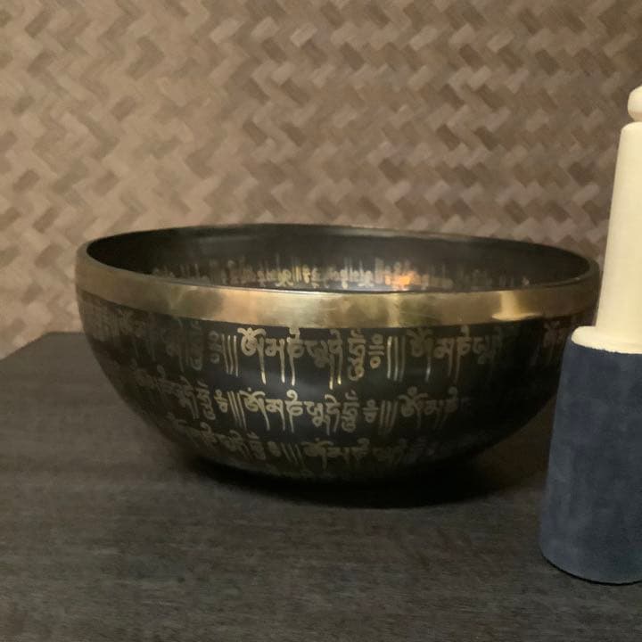 No8 チベット産 29cmチベタン 菩提樹 シンギングボウル