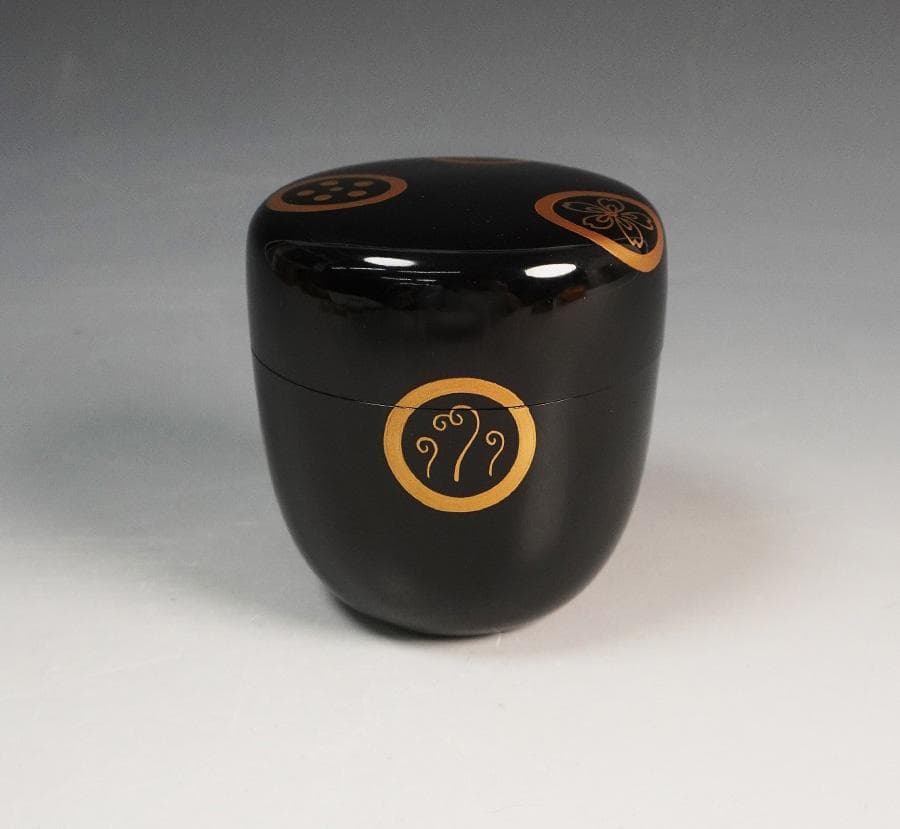 宗澤 （澤田宗澤） 春秋丸紋 中棗 共箱 茶道具