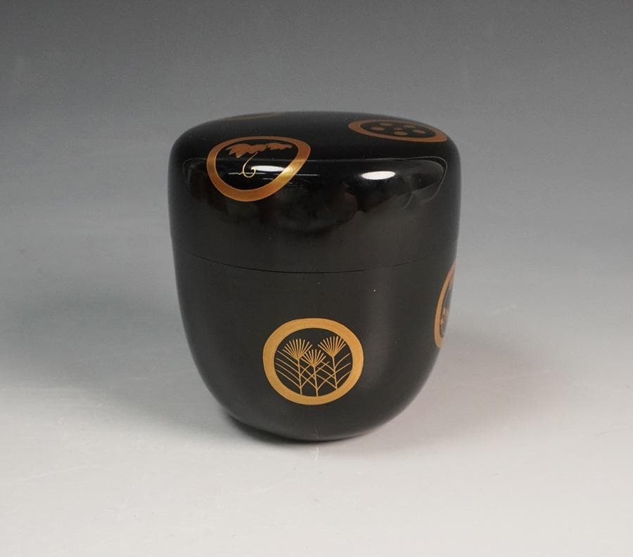 宗澤 （澤田宗澤） 春秋丸紋 中棗 共箱 茶道具