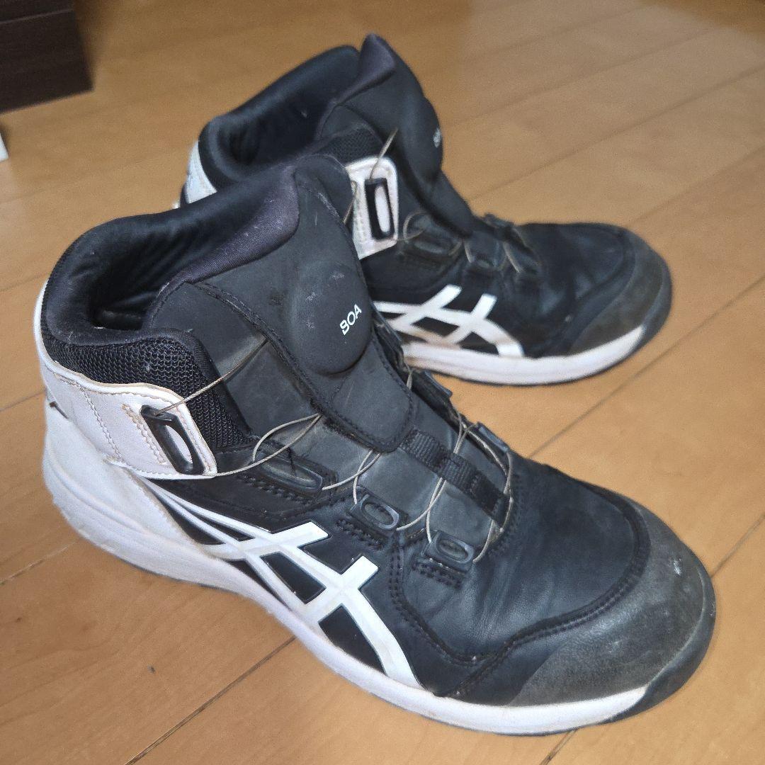 ASICS BOAシステム 安全靴 ブラック/ホワイト