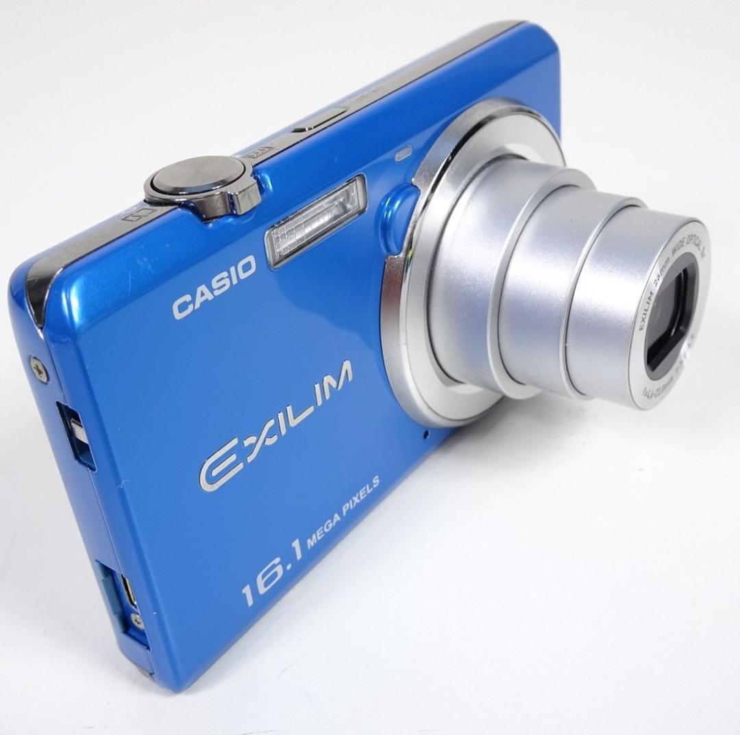 CASIO EXILIM EX-ZS12 ブルー 本体、バッテリー、充電ケーブル