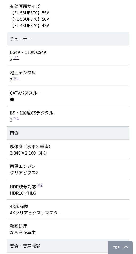 ☆新品、未開封です(^^)☆フナイ43インチFireTV FL-43UF370
